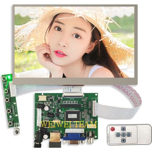 For Raspberry Pi 3 LCD display 7" TFT EJ070NA-01J 1024x600 40Pins LCD Screen + VGA AV Controller Board VS-TY2662-V1 Driver