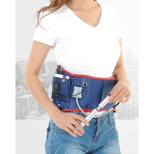Electric Heating Lumbar Intervertebral Disc Belt Strain Straining Waist Pain Inflatable Traction Device Back Massage Therapy