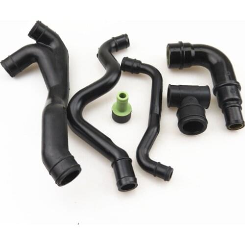 FHAWKEYEQ 6 Pcs 1.8T AWW AWP Crankcase Vent Exhaust Hose Pipe For VW Jetta MK4 2002-2005 06A 103 213 F 06A 103 213 AF 035103245G