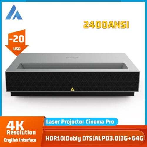 Formoive Fengmi Laser Projection TV 4K Cinema Pro 2400 ANSI Lumens Smart Projector 2.4G/5G Dual Wifi Home Theater Beamer