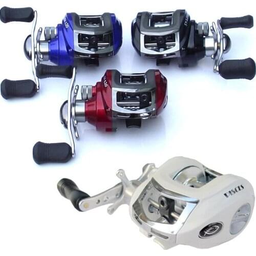 11BB 6.3:1 Fishing Lure Reel Bait Casting Reel Magnetic Brake Metal Spool Left Right Handed Water Drop Wheel Fishing Tackles