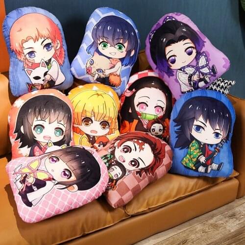 Anime Demon Slayer: Kimetsu no Yaiba Pendant animation double sided throw Soft Stuffed Pillow Toy Gift
