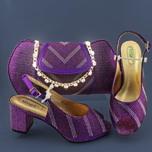 New Mathcing Italian design Shoe and Bag Set Women Shoe and Bag To Match for Parties Italian Ladies Shoe and Bag Set for Wedding