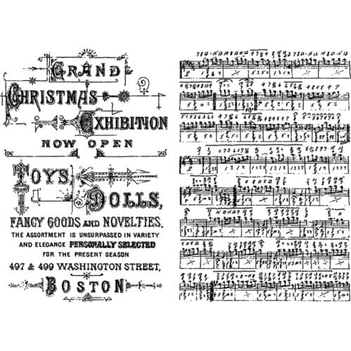 2021 New Sheet Music Clear Stamps Sets and Cover Background Scrapbooking For Crafts Greeting Card Making no Metal Cutting Dies