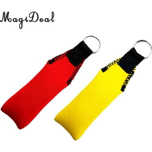 Professional 2Pcs Floating Keyring Keychain Key Float for Beach Sea Jetski Sailing Outdoor Water Sports Yachting Boating Fishing