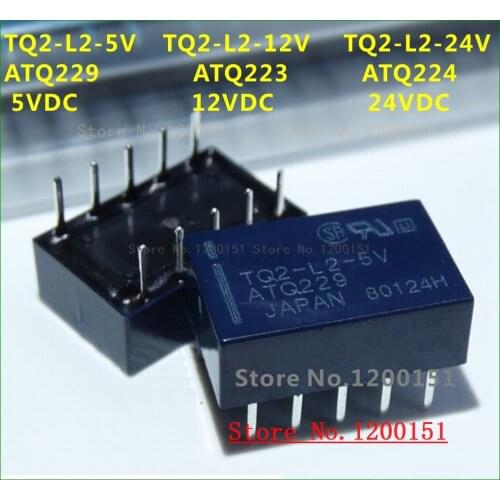 TQ2-L2 TQ2-L2-5V TQ2-L2-12V TQ2-L2-24V ATQ229 ATQ223 ATQ224 5VDC 12VDC 24VDC 1A relay DIP-10