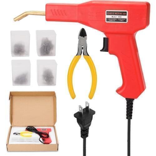 50W Handy Plastics Welders Garage Tools Hot Staplers Machine Staple PVC Repairing Machine Car Bumper Repairing Welding Tool
