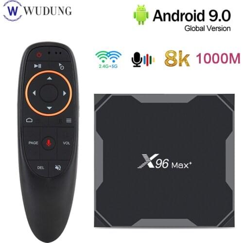 2021 X96 MAX Plus Android 9.0 TV BOX Amlogic S905X3 Quad Core 4GB 64GB 1000M 8K Dual Wifi X96Max+ Smart Media Player Set Top Box