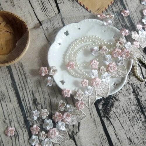 Embroidery Flower Lace Fabric 16.8cm Trim Lace Ribbon DIY Sewing Curtain Guipure Craft Supplies ncajes para costura dentelle LA4