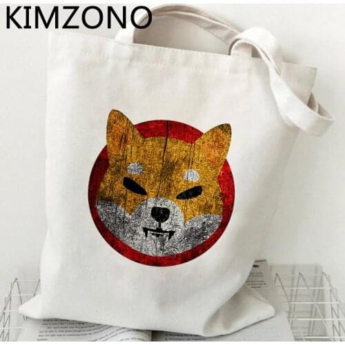 Shiba Inu Shib shopping bag shopping jute bag shopper handbag shopper bag sac cabas reciclaje cabas
