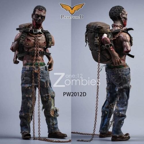 1/12 POCKET WORLD Zombie PW2012 Full Set Fit Action Figure Doll In Stock