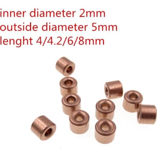 10pcs/lot oil mini bearing copper sleeve Copper base small bearing metallurgical parts