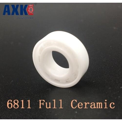 2021 Top Fashion Rodamientos Axk 6811 Full Ceramic Bearing ( 1 Pc ) 55*72*9 Mm Zro2 Material 6811ce All Zirconia Ball Bearings
