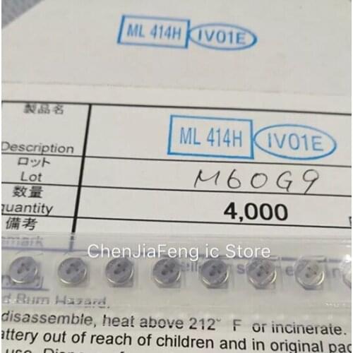 5PCS~50PCS/LOT ML414H-IV01E ML414H SMD Button Battery