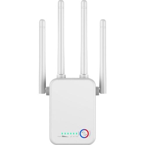5G WiFi Repeater Wireless Wifi Extender 1200Mbps Wi-Fi Amplifier 802.11N Long Range Wi Fi Signal Booster 2.4G(US Plug)