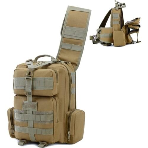 900D Waterprof Tactical Sling Bag for Men Army Military Hiking Bag Outdoor Fishing Shoulder Bag Camouflage Hunting Travel Blosa