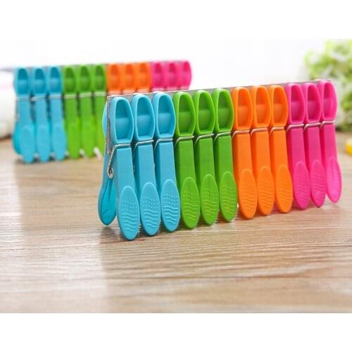 A2686 Plastic Peg Windproof Clothes Clip Travel Plastic Clothes folder clothes pins