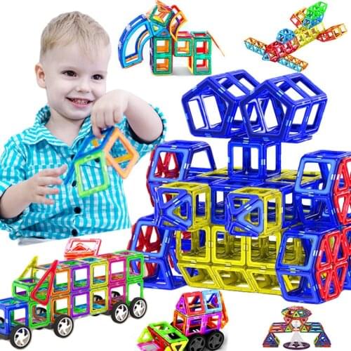 Big Size Magnetic Designer Magnet Constructor Toys Magnetic Building Blocks Bricks Educational Toys For Children Gifts