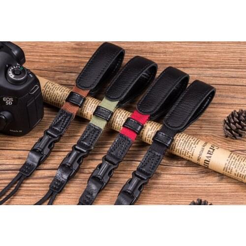 Genuine Leather Quick Release Camera Wrist Strap Lanyard Mirrorless Digital Camera Belt Rope for Canon/Sony/Nikon/Leica