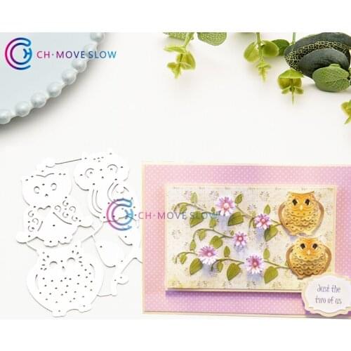 CH Owl Stencil Metal Cutting Dies For Scrapbooking DIY Cards Album Decoration Embossing Folder Stencils Die
