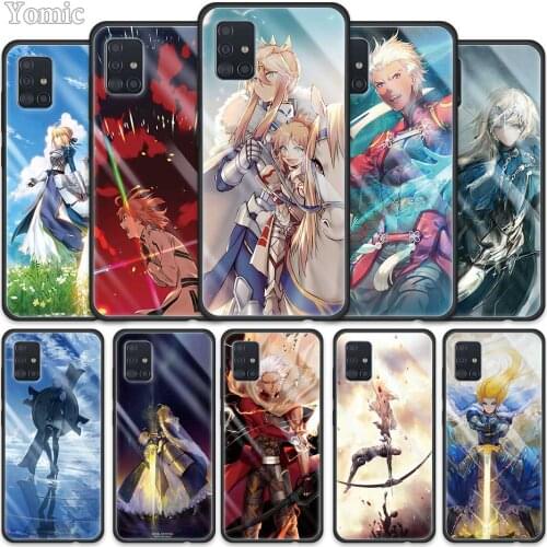 Fate Grand Order Anime Case for Samsung Galaxy A51 A50 A71 A70 M31 A31 A30 A21s A91 M51 A10 A40 A41 A11 A01 Glass Phone Cover