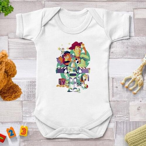 Toy Story Newborn Baby Summer Clothes Baby Boys Girls Rompers Short Sleeve Clothing Roupas Infanti Menino Overalls Costumes