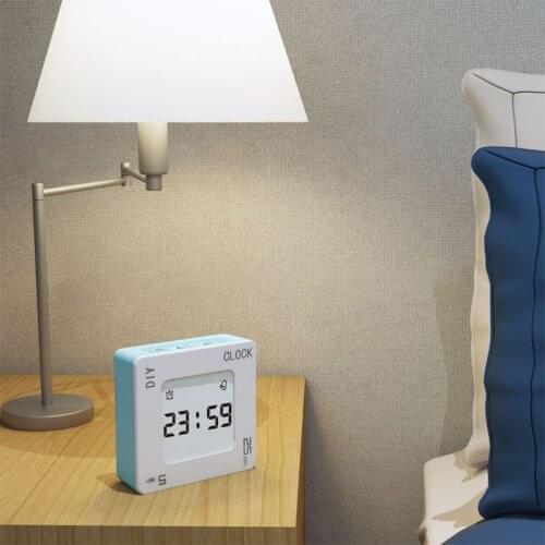 DIY Time Management Pomodoro Timer Creative Square Alarm Clock for students C5AC