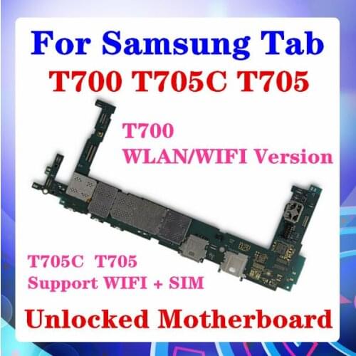For Samsung Galaxy Tab S T700 T705C T705 Motherboard T705C T705 Support WIFI + SIM T700 WIFI Version Panel Android OS