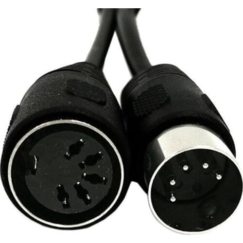 MIDI 5pin Extension Cable,MIDI 5-Pin DIN Male to Female Audio MIDIAT Adapter Cable for MIDI keyboard 0.5M 1.5M 3M