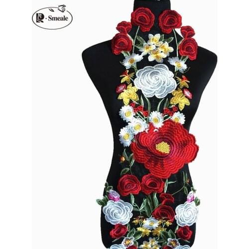 Lace Patch Fabric Applique Harpoon Flower Stage Performance Clothing DIY Accessories RS277