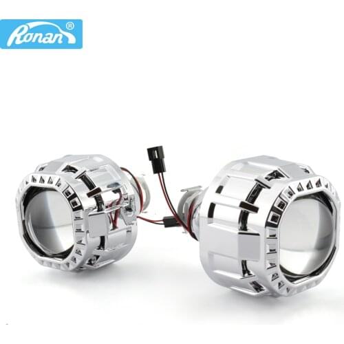 RONAN 2.5" Ver8.1 Bi-xenon Projector Lens Car Styling Headlight Retrofit DIY H4 H7 Headlamp Lenses Use H1 Bulb