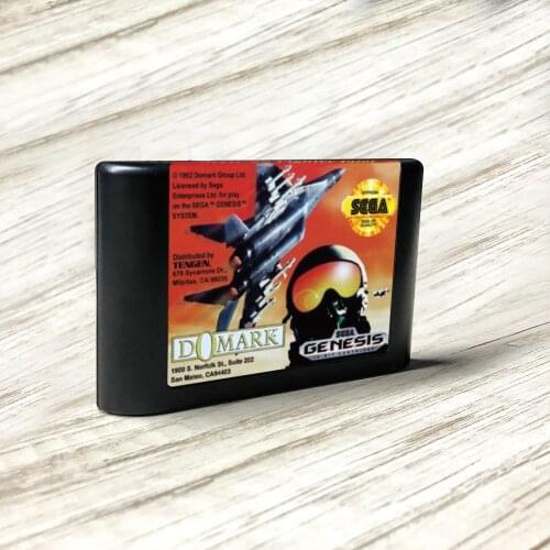 MiG-29 Fighter Pilot - USA Label Flashkit MD Electroless Gold PCB Card for Sega Genesis Megadrive Video Game Console