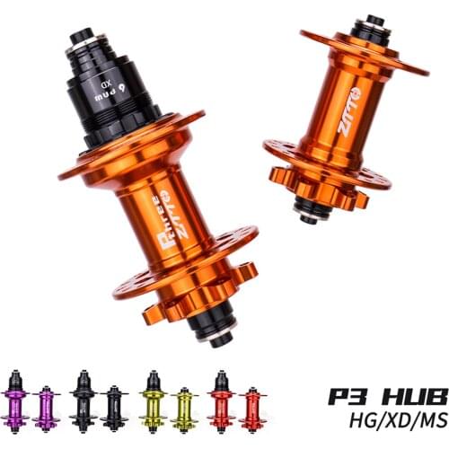 MTB Bike Hub Aluminium Alloy 32-Hole Disc Brake Hubs 8-11 Speed Wheel Parts Bicycle Front Rear Hubs Bearings Hub Parts