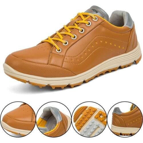 Outdoor Golf Shoes Mens Waterproof Non-slip Multi-size Golf Daily Training Competition Leisure Golf Shoes