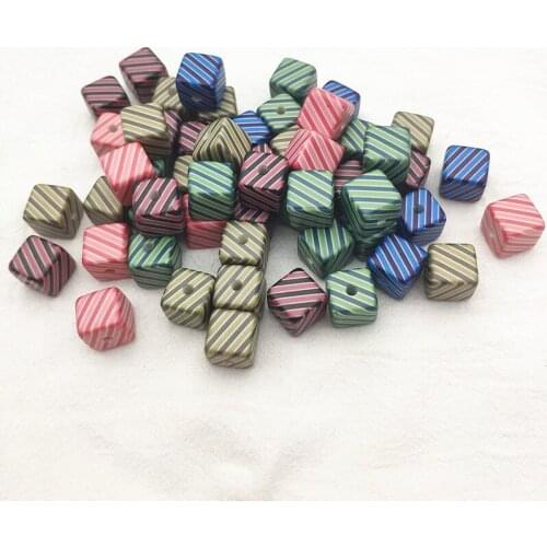 New arrival! Mix color 14mm 50pcs Acrylic Six-sided cube beads for earrings,Earring parts,jewelry findings