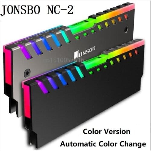2pcs Desktop Memory Cooling Vest NC-2 Version RGB/Colour Radiator Aluminum RAM Heatsink Change Multicolour Cooler