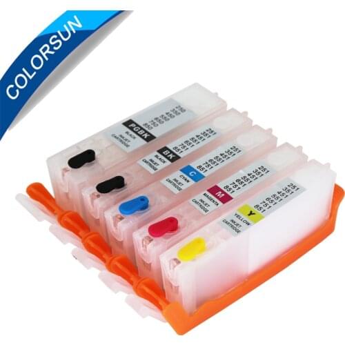 5pcs For Canon PGI-150 CLI-151 PGI150 Refillable Ink Cartridge For Canon PIXMA IP7210 MG5410 MX921 Cartridges with ARC chip