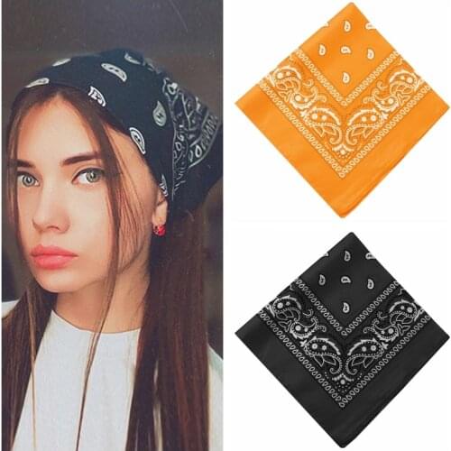 Vienkim Bohemian Print Bandana Hair Bands for Girls Women Kids Unisex Square Scarf Turban Headband Hair Accessories 2021