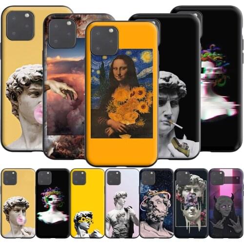 Alternative David Statue Aesthetic Silicone Case for Realme Narzo 30A GT NEO C3 C25 C21 C20 C17 C15 C12 C11 8 7 7i 6 6i Pro