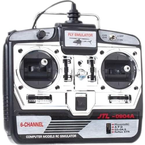 40JC 6CH RC Flight Simulator JTL-0904A Remote Control Helicopter Fixed-wing Drone Mode 2 Support Real RF7 G7 Phoenix 5.0 XTR