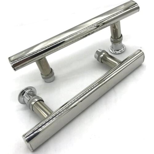 ABS Connector + Chromed Steel Body Hole Distance 14.5cm Shower Door Knob Handle Bathroom Cabinet Sauna Steam Room Accessories