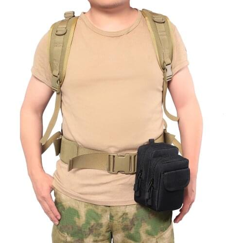 Tactical Molle Pouch Military Waist Pack Multi-layer Mobile Phone Bag Running Pouch Travel Camping Hunting Bags EDC Purses