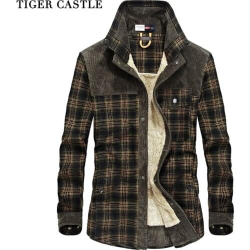 Мужские клечатые рубашки TIGER CASTLE China At AliExpress