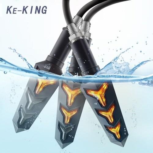 Universal 12V Motorcycle Turn Signal LED Lights Indicators Signal light FOR Bajaj Dominar 400 2017 2018 SUZUKI V STROM 650 1000