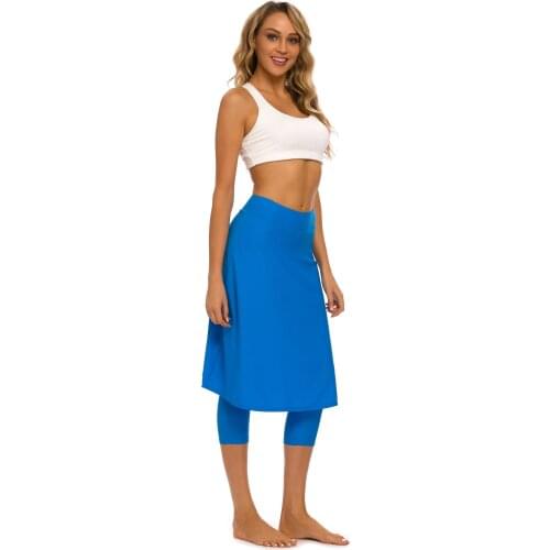 Women Long Skirted with Swim Legging