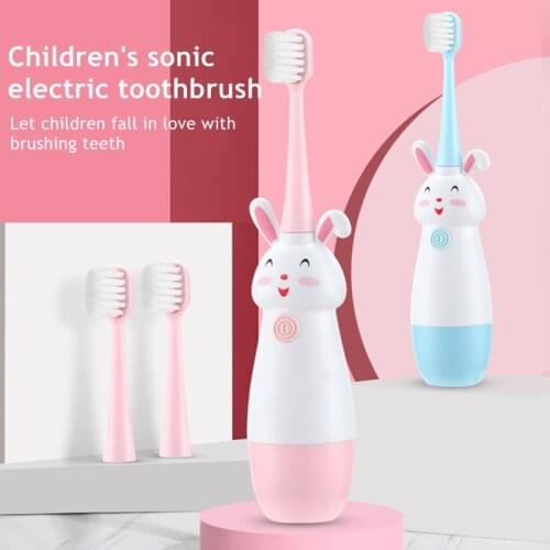 Cute Cartoon Pattern Tooth Brush Electric Children Electric Toothbrush New Teeth Tooth Brush for Kids with Soft Replacement Head