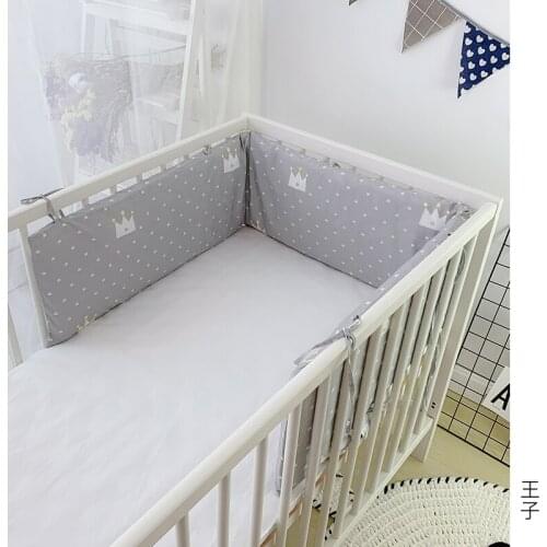 1pcs Baby Bed Protector Crib Bumper Newborns Bed Head Protect Cushion One Piece 180cm Length