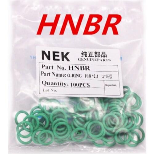 10.8*2.4mm ) #8 R134a HNBR Rubber O-Ring Seal Kit,High Temperature Resistance for Car Air Conditioning valve 5/16 3/8 1/2 5/8