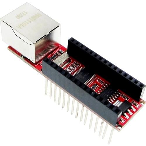 10pcs ENC28J60 Ethernet Shield V1.0 for Nano 3.0 RJ45 Webserver Module
