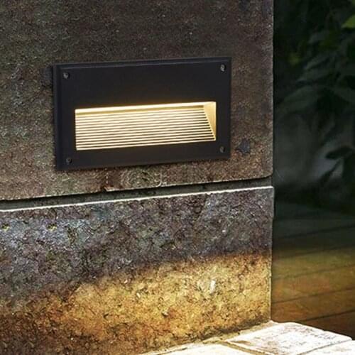 225*125*85mm Big Waterproof Led stair light step lights 12W 15W Aluminum outdoor LED Wall Lamps Embedded staircase Wall Light